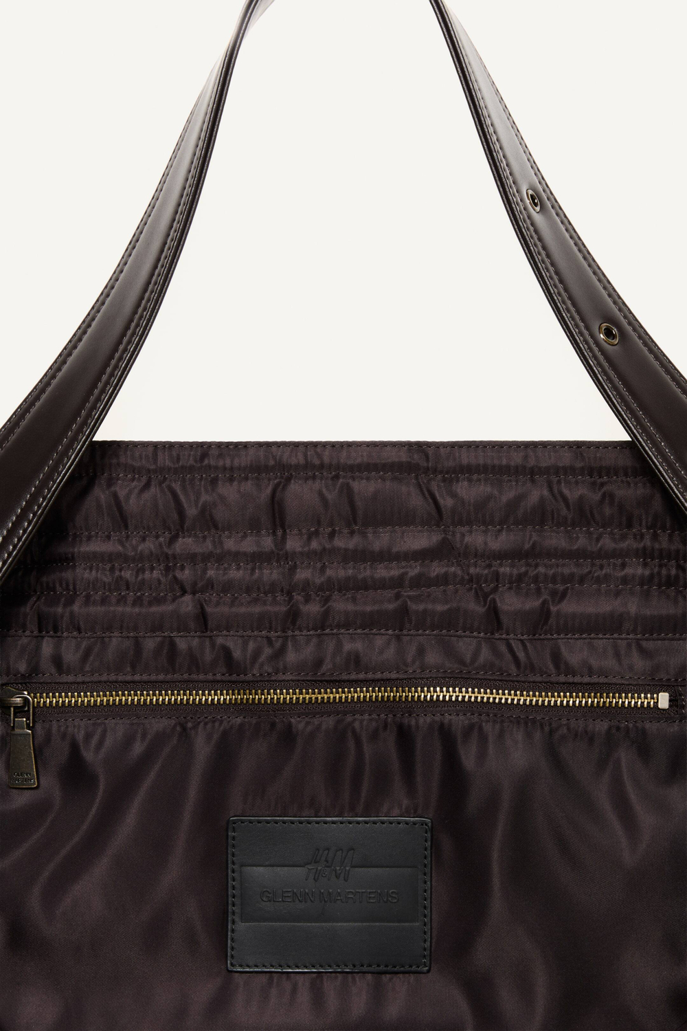 H&M - Glenn Martens Большая сумка-тоут, темно-коричневый