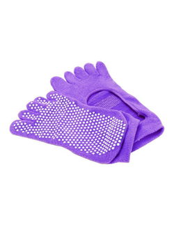 Носочки для йоги с пальчиками и вырезом Bradex