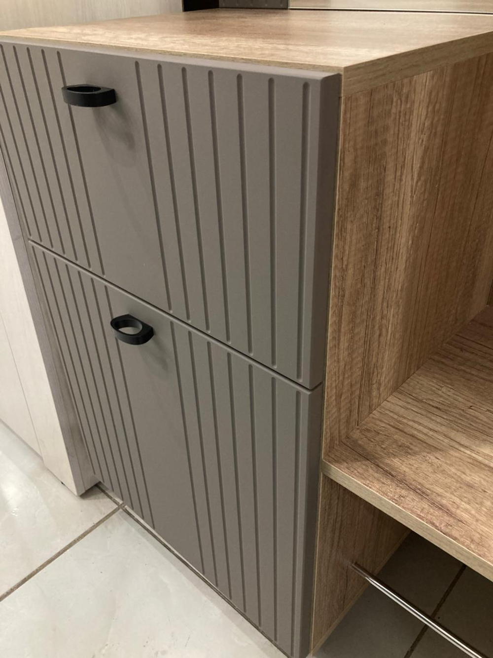 Прихожая Олива ПР-04 Муссон софт (серый) MF14