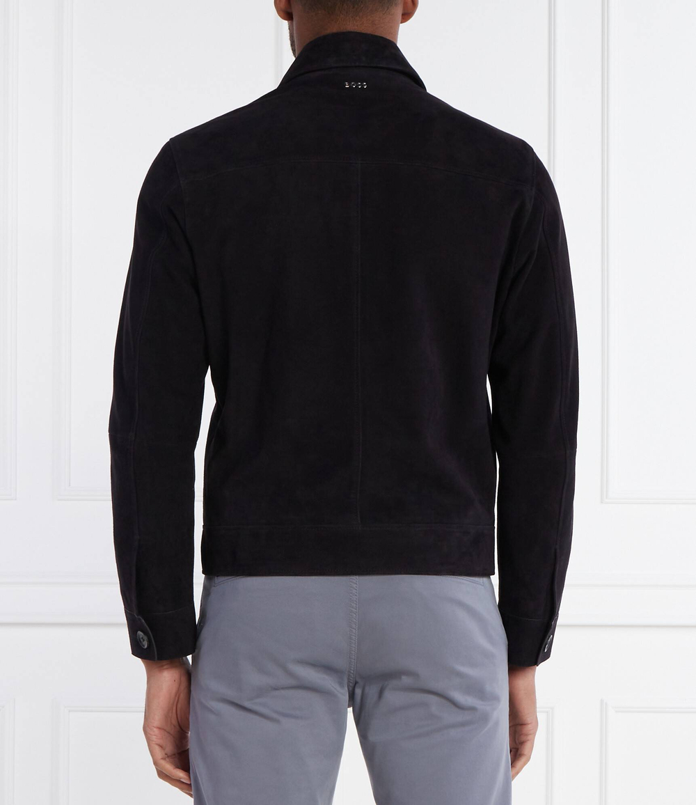 Кожаная куртка malbano4 BOSS BLACK - темно-синий(50510178)