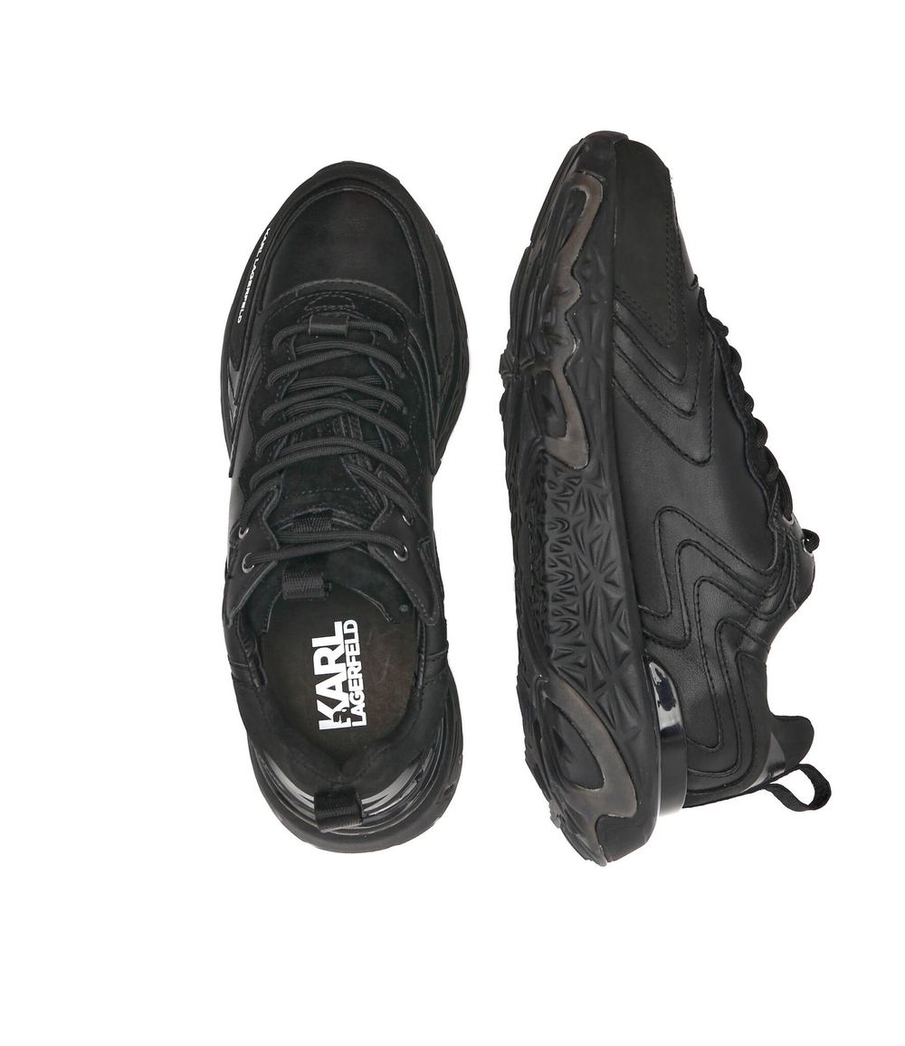 кожаные кроссовки blaze Karl Lagerfeld - черный(KL52420)