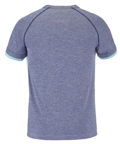 Мужская теннисная футболка Babolat Play Crew Neck Tee Men - white/blue heather