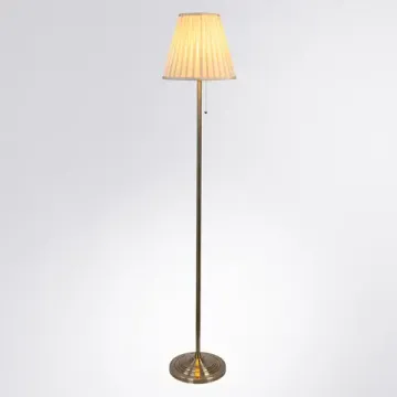 Торшер 1*E27 A5039PN-1AB бежевый/бронза Marriot Arte Lamp