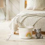 Корзина для хранения SL Home «Радуга», плетёная, ручной работы, 30×40×25 см, белая