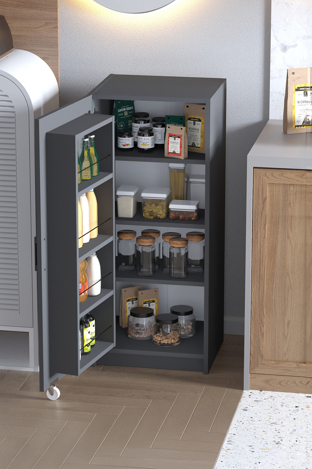 Шкаф для кладовой ATLAS - антрацит