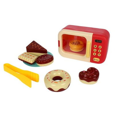 Микроволновка с аксессуарами, красная, коробка 185-89