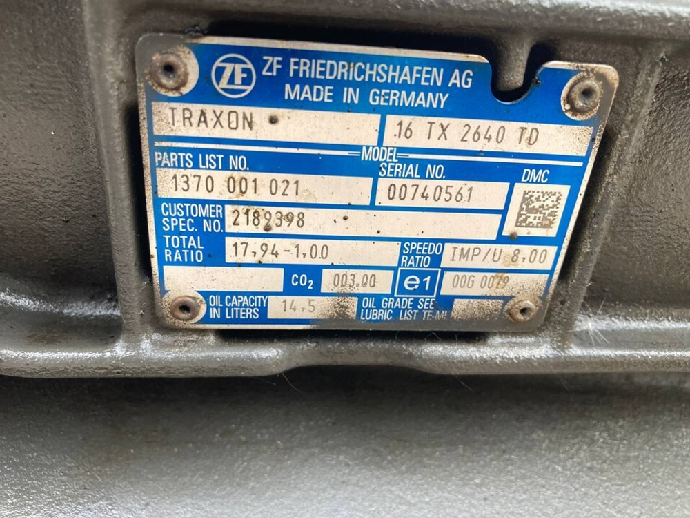 АКПП ZF 16TX2640TD TRAXON 2019г.