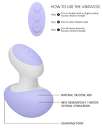 Фиолетовый клиторальный массажер Lovebug (Цвет: фиолетовый)