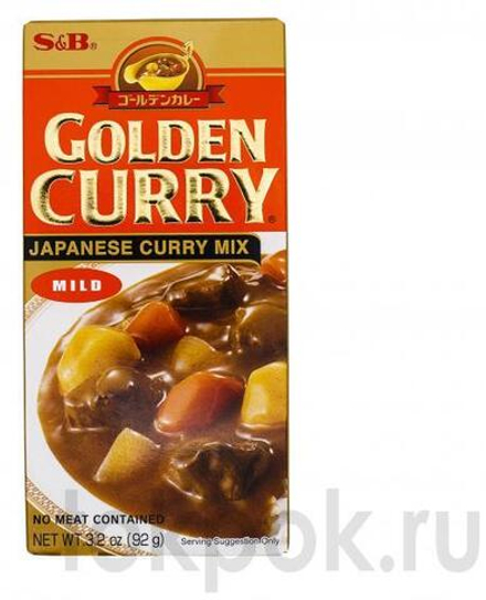 Соус Голден Карри Микс нежный S&B, 92 гр