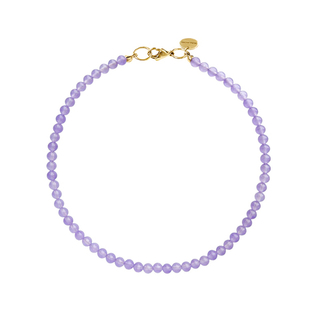 Колье из бусин камня ( violet aventurine )