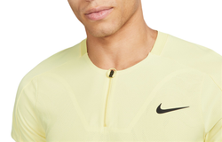 Мужское теннисное поло Nike Court Dri-Fit Adventage Slam Tennis Polo - lemon chiffon/black