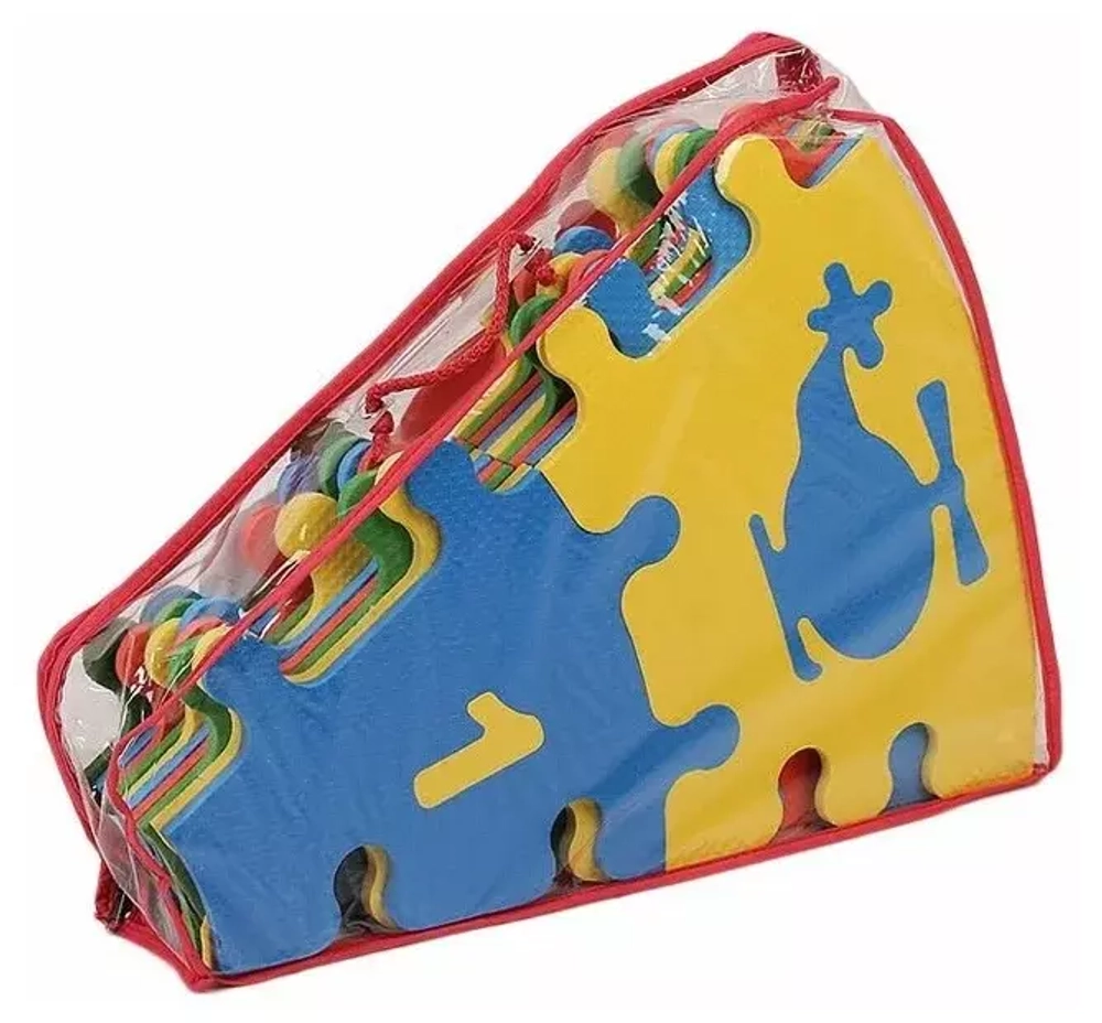 Коврик - пазл мягкий КРУГ d -120 см (в комплекте 21 деталь) арт. МПД1,2/К