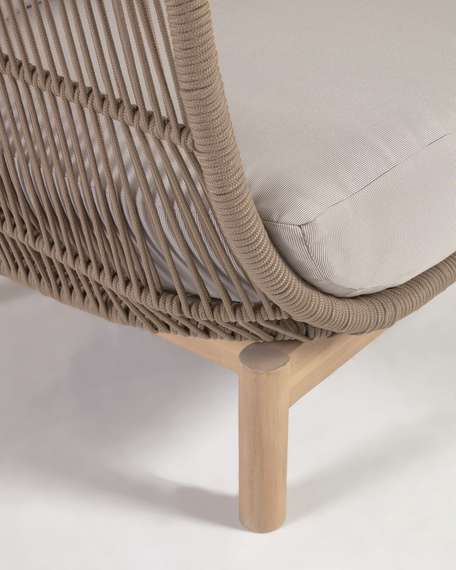 Уличное кресло Catalina, бежевый корд, массив акации