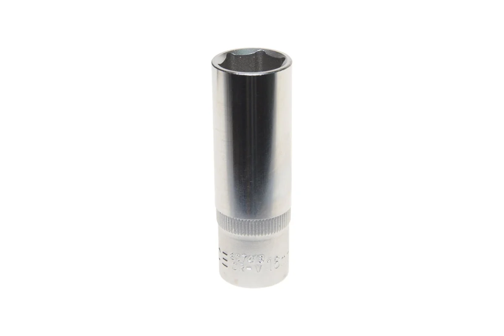 Головка свечная 16мм 1/2" 6-гранная L=65мм ROCKFORCE RF-807416