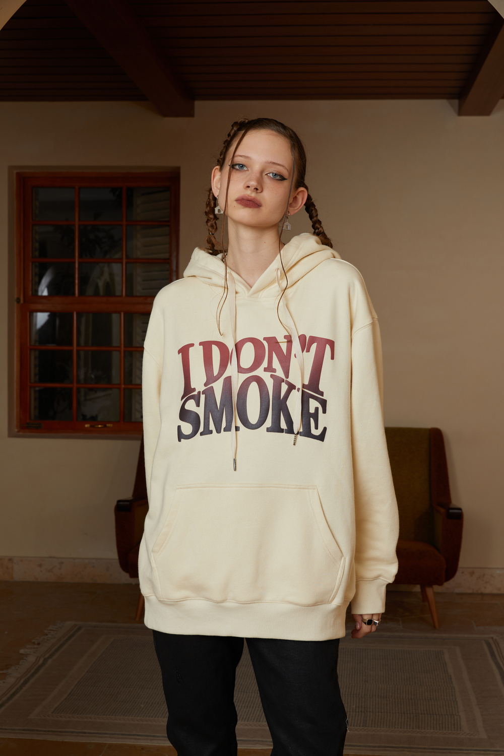 Худи DONSMOKE "Gradient Logo" Oversized Hoodie