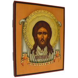 Икона Спаса Нерукотворного, писанная на дереве.