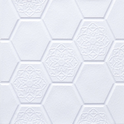 Панель самоклеящаяся 30*30см "Соты", цвет белый (YL-D01)