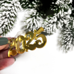 Декор акриловый "2025", 5,5*2,5 см