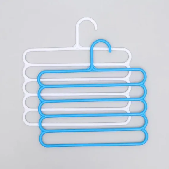 Вешалка для брюк и юбок Доляна, 5 уровней, 31×31 см, цвет МИКС