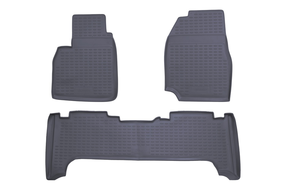Коврики в салон TOYOTA Land Cruiser 100 1998-2007, 3 шт. (полиуретан, серые) Element.NLC.48.06.211K