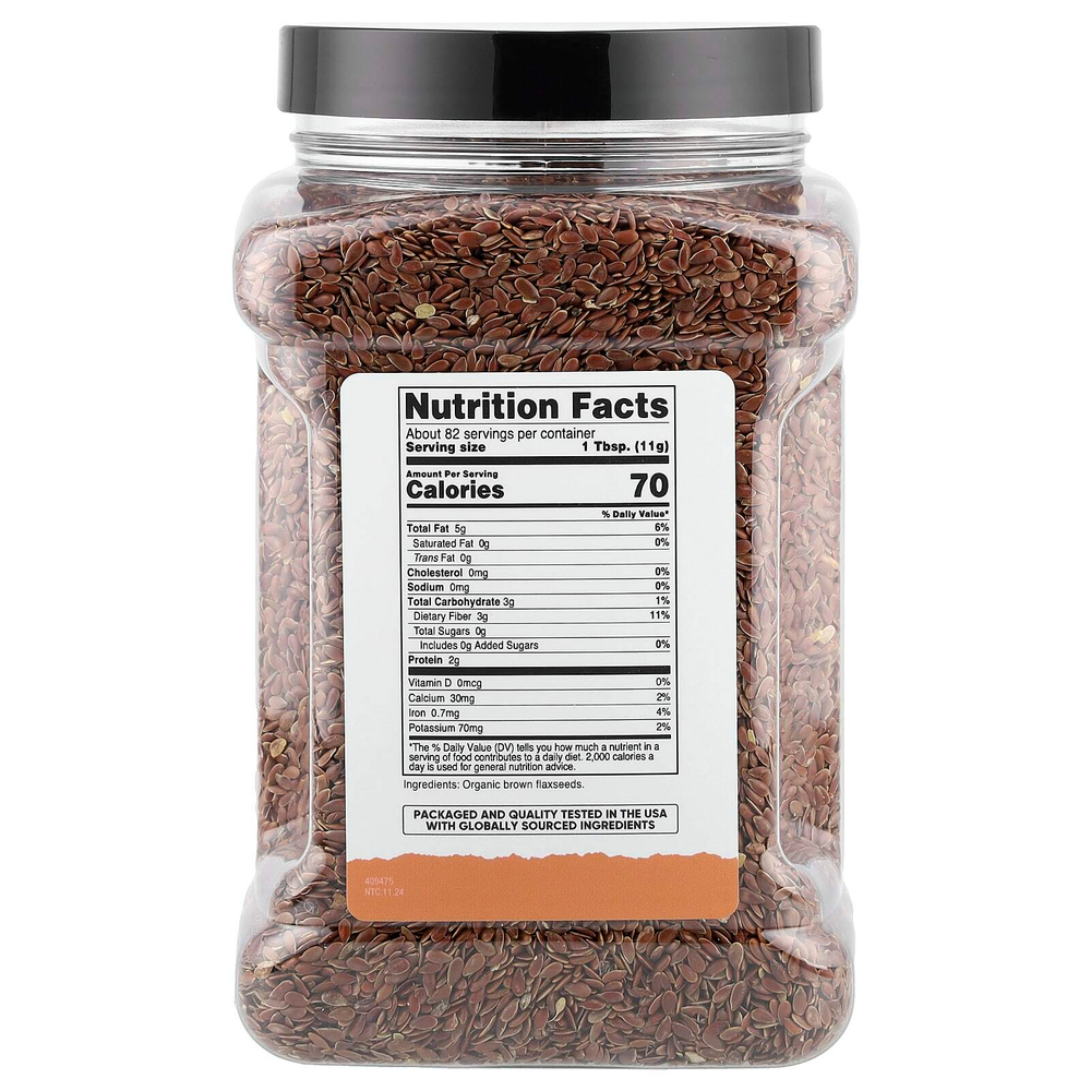 Nutricost, Pantry, органические семена льна, 907 г (32,4 унции)