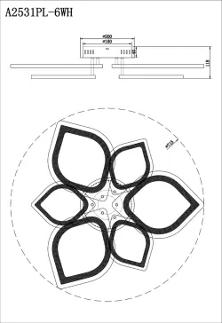 Потолочная люстра Arte Lamp