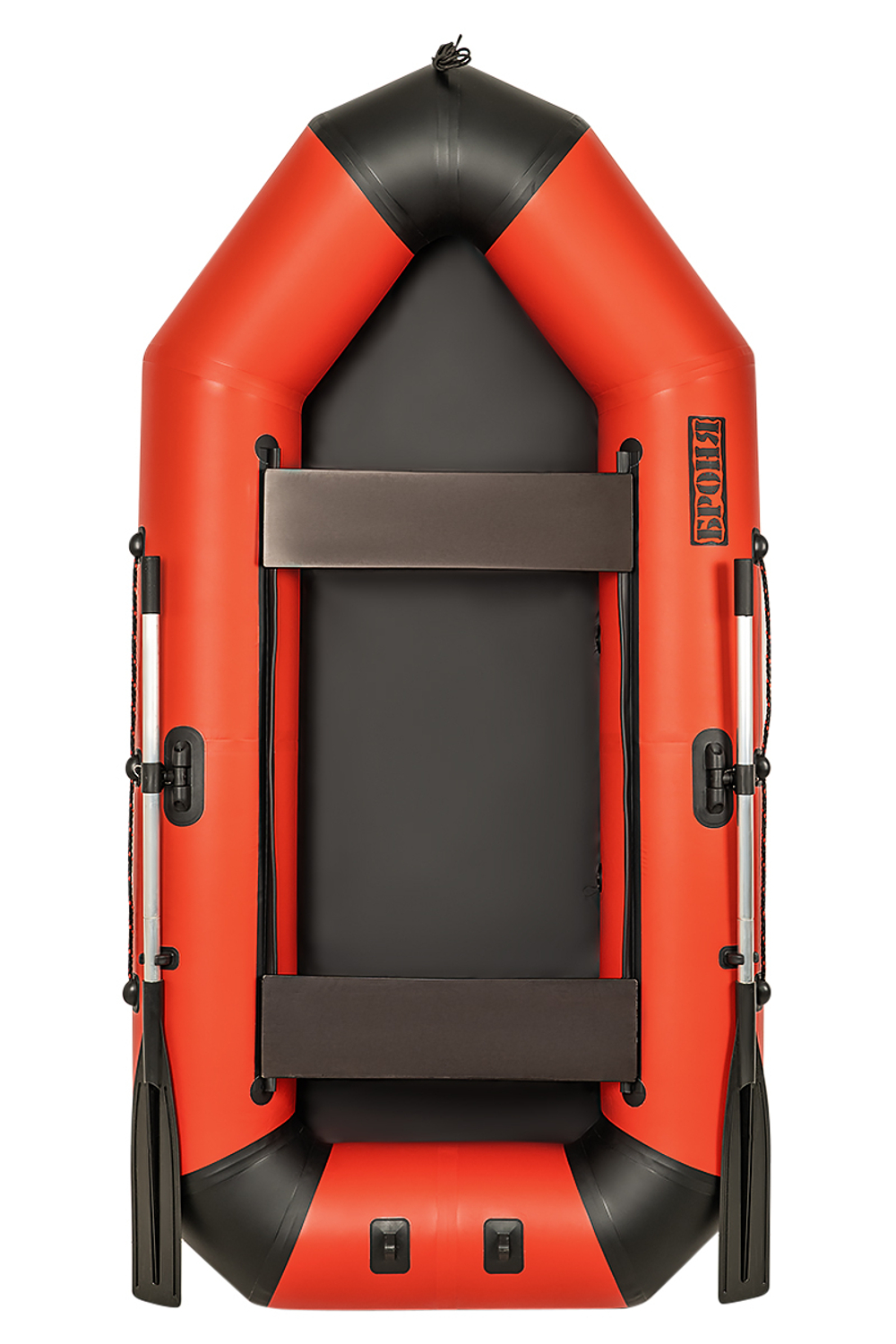 Броня-260 M красный-черный (лодка ПВХ с усилением)