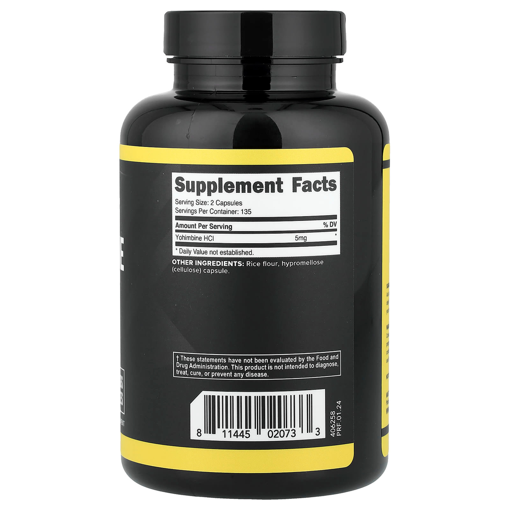 Primaforce, йохимбина гидрохлорид, 270 капсул (2,5 мг в 1 капсуле)