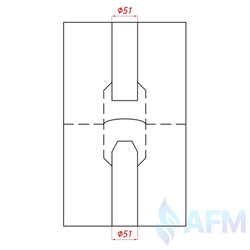 Глушитель универсальный нерж. 5.5.71.500 "AFM"