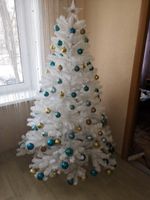 Искусственная белая елка «Жемчужная» (пвх) от 1,2 м до 3,5 м