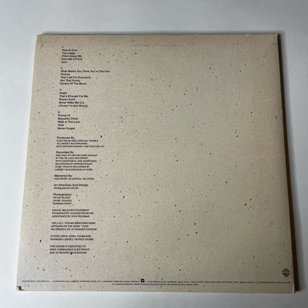 Винтажная виниловая пластинка LP Fleetwood Mac Tusk (Japan 1979) (No Obi) Think About Me