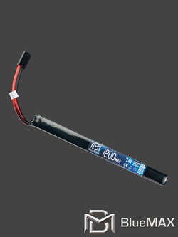 Аккумулятор BlueMax Li-Po 7.4V 1200 mAh 20C Slim AK Stick, Mini Tamiya (185х17х11,5 мм)