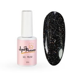 Луи Филипп Flash - Гель-лак светоотражающий черный 11, 10мл