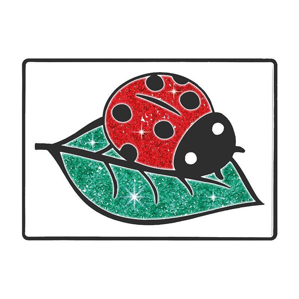 Набор для детского творчества, картина кристаллами "Божья Коровка" 10х15см (Maxiart)