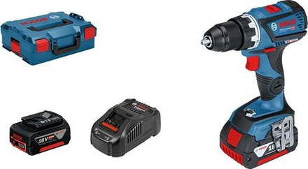 Аккумуляторная дрель-шуруповерт BOSCH GSR 18 V-60 C бесщеточная 06019G1100 2х5,0 Ач, L-Boxx