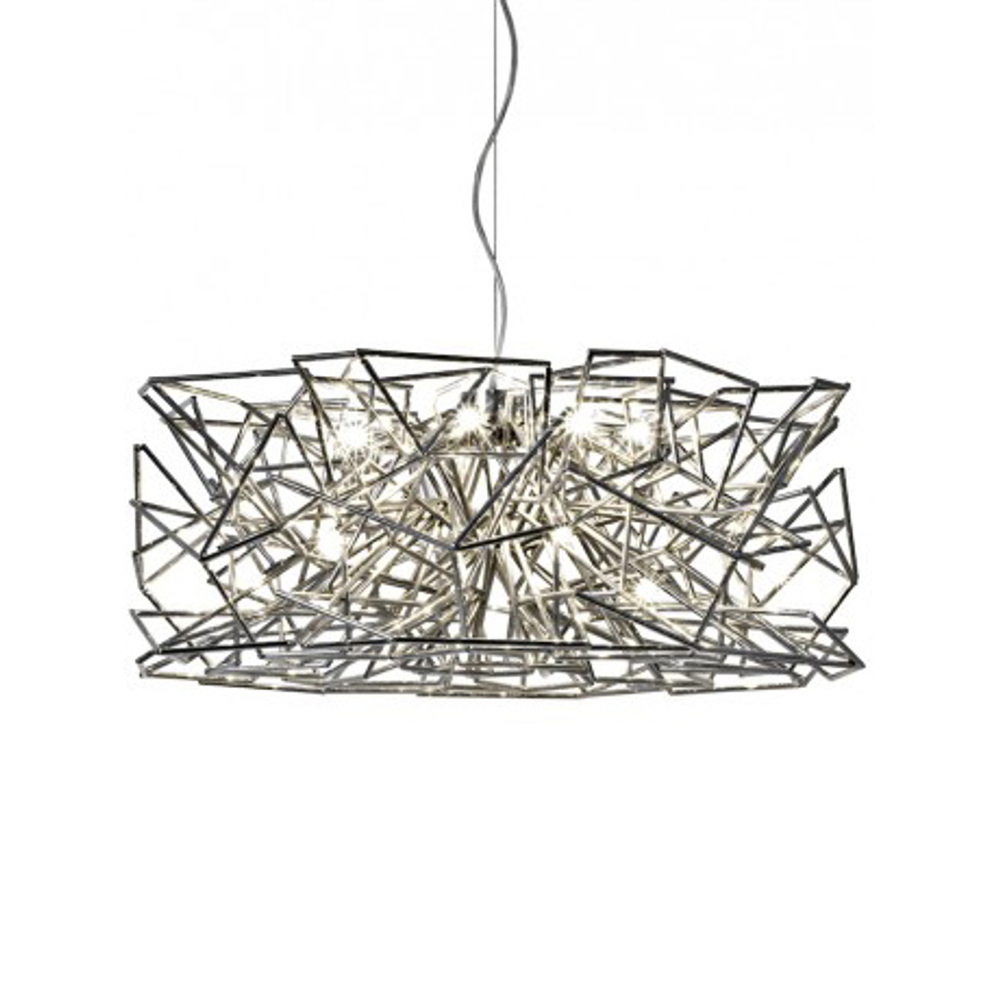 Pendant design lamp  Etoile by Terzani Round (Silver)