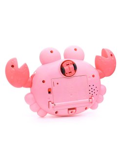 Игрушка Краб на батарейках со звуком и световыми эффектами розовый (696-48)
