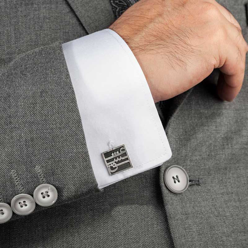 Серебрянные запонки Arte Doran Ramz Esh 20220369 Иран