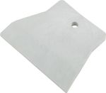 06886 КУРС Шпатель резиновый белый 100мм