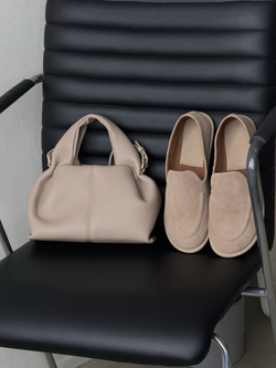 Лоферы из натуральной замши