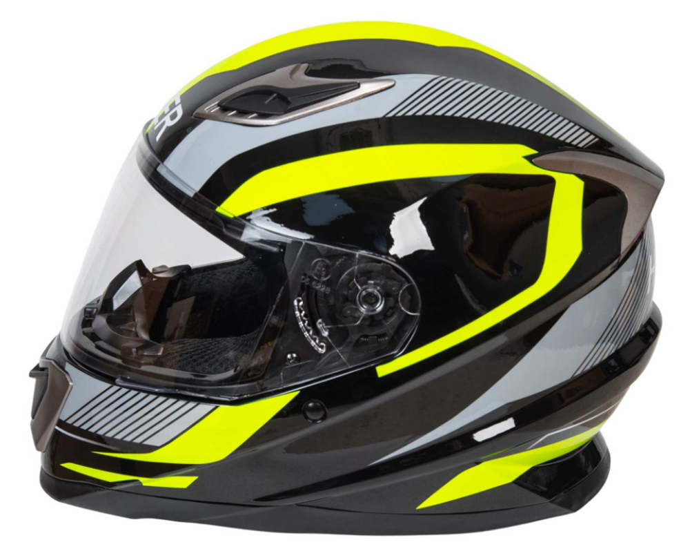Шлем мото интеграл HIZER B562 №1 (XL) black/yellow
