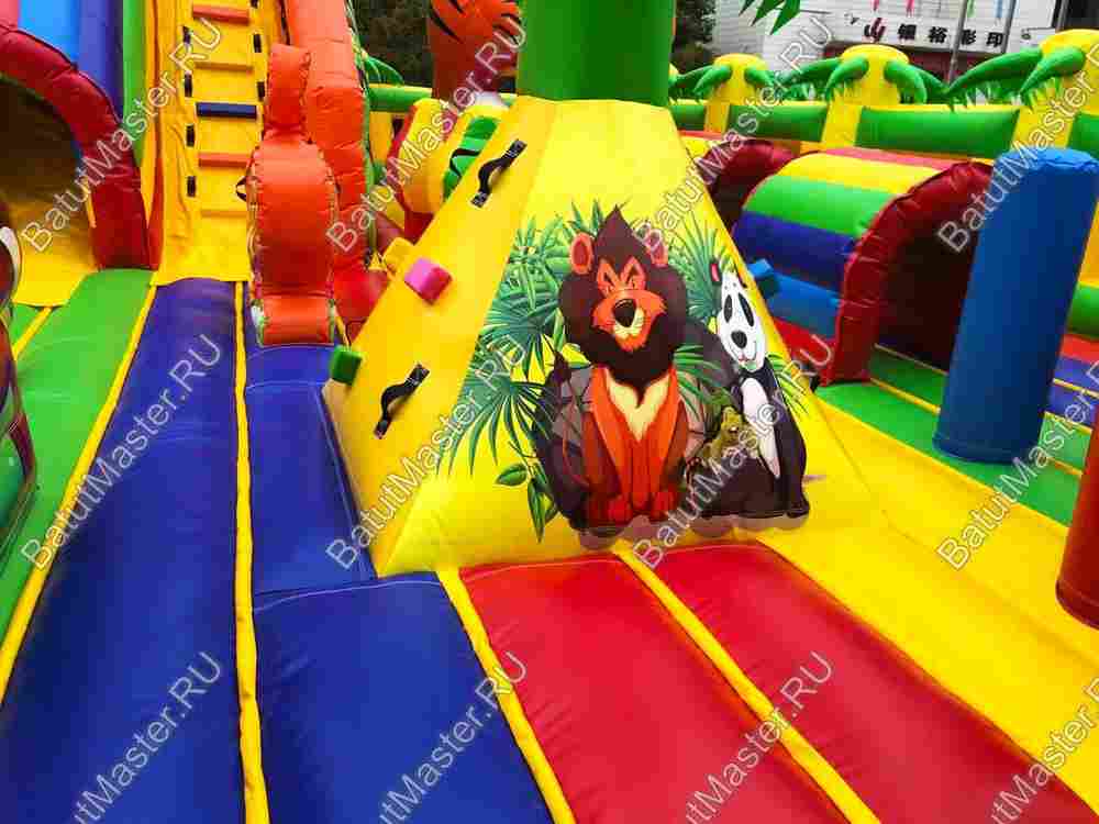 Коммерческий надувной батут Сафари-Тигр с принт печатью