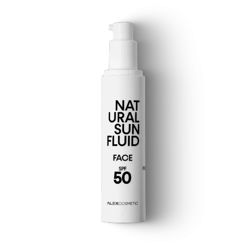 NATURAL SUN FLUID FACE SPF 50 - Солнцезащитный флюид для лица с 100% минеральным UV-фильтром, 50 мл