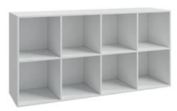 Стеллаж Париж, 8 секций, белый