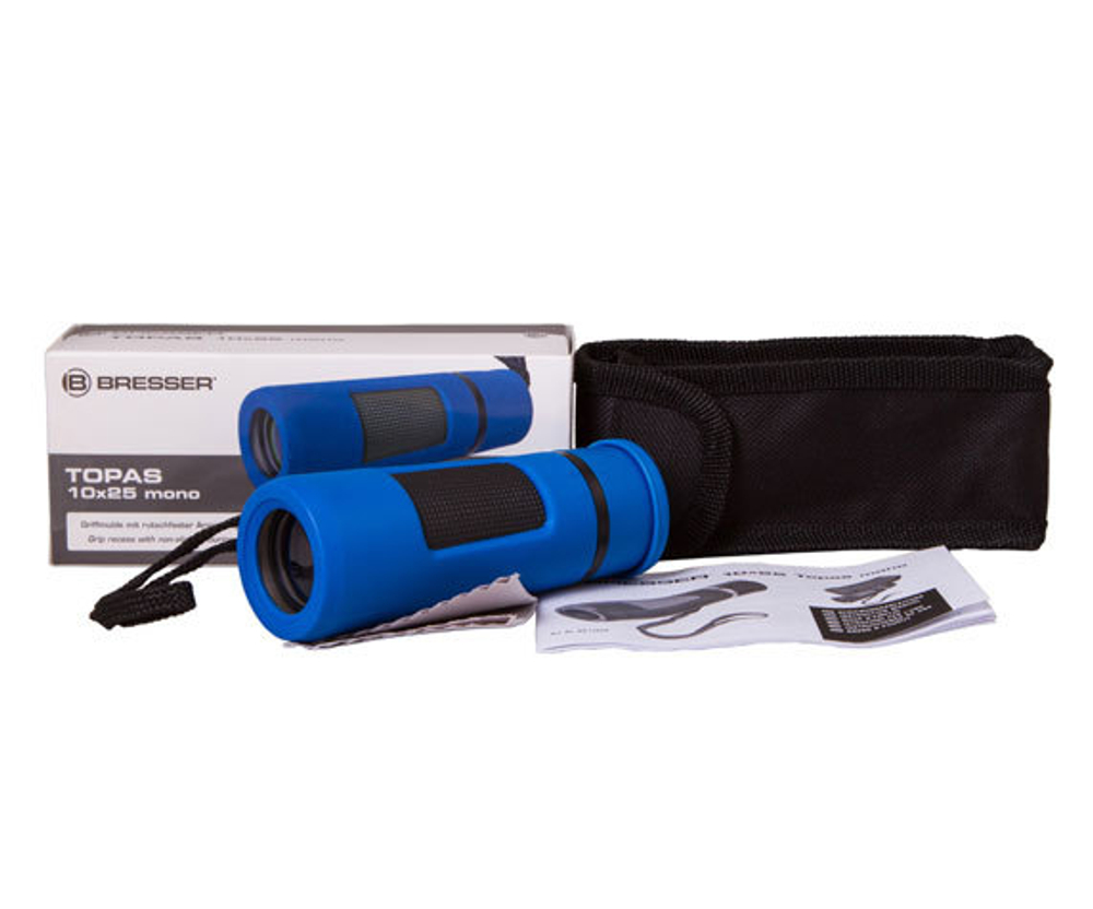 Монокуляр Bresser Topas 10x25 Blue - фото 4