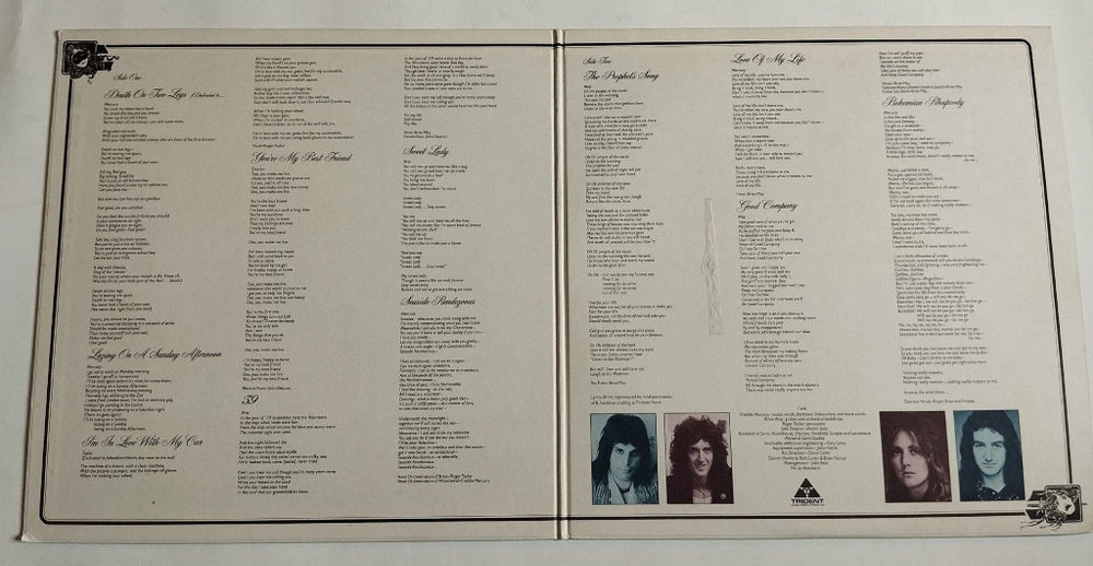Винтажная виниловая пластинка LP Queen A Night At The Opera (Japan 1975) (No Obi) EX