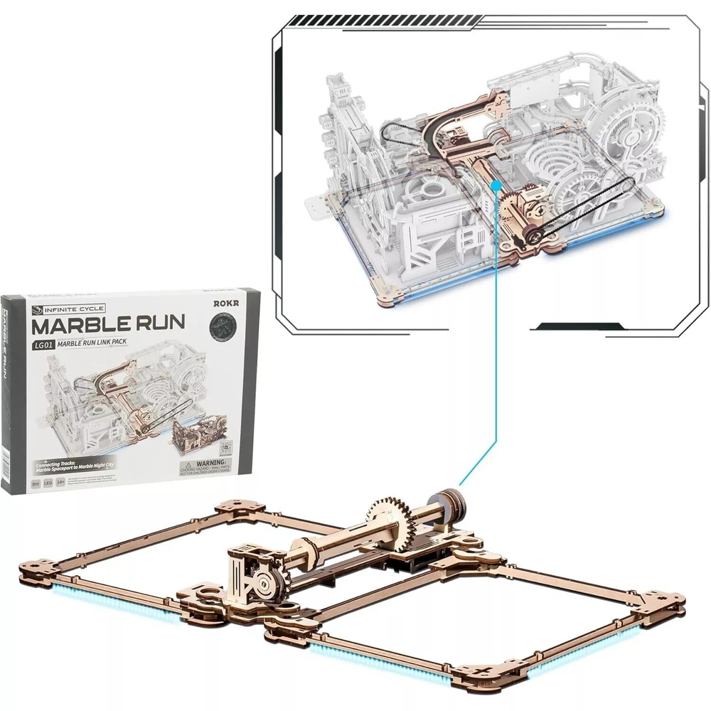 Соединитель марбл-трасс Космодром и Ночной город LG01 (ROKR)