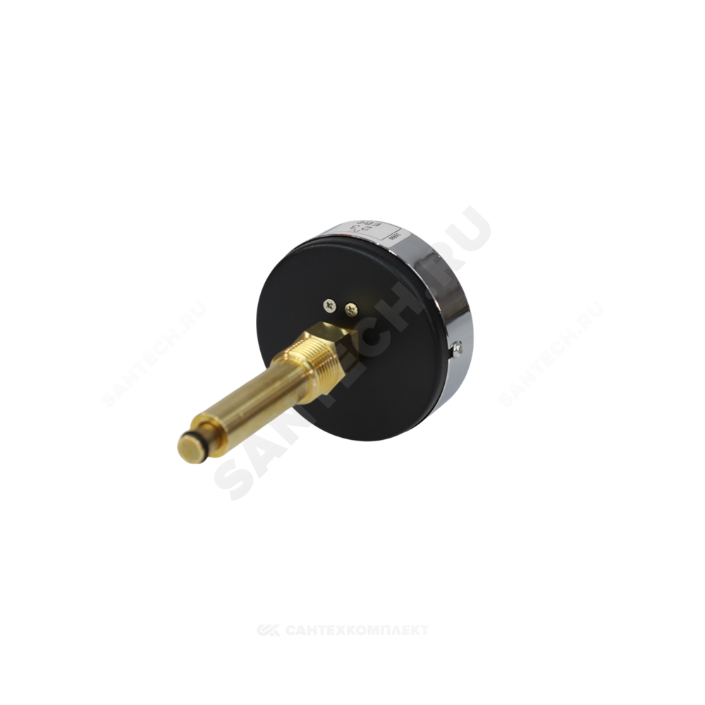Термоманометр МД04 осевой Дк80 0-1,6 МПа L=60мм G1/4" 120С с переходником на G1/2" ЭКОМЕРА МД04-80-G-1,6МПа-120-L-60-ОИ