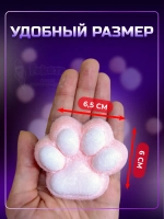 Антистресс игрушка Таба сквиш лапка с флоком сквиши