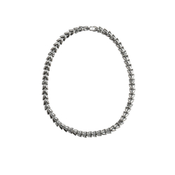 "Вьюнок" колье в серебряном покрытии из коллекции "Леди" от Jenavi с замком пряжка